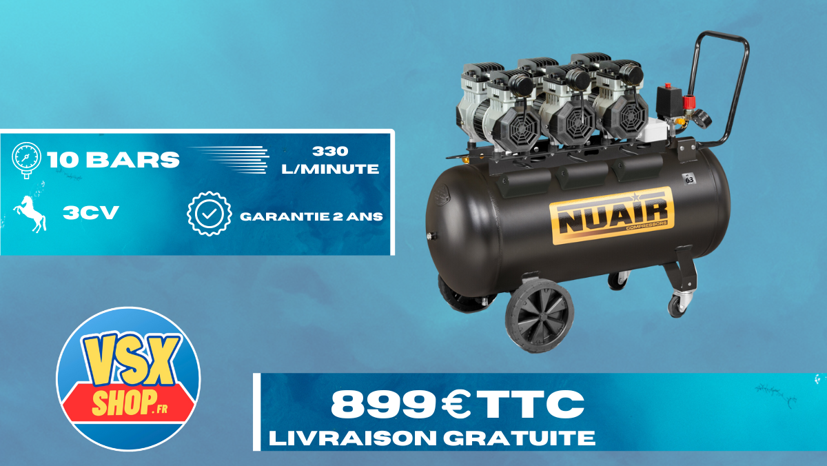 NUAIR 100 Litres Siltek — Monophasé / Nuair