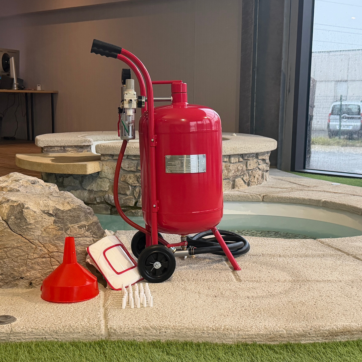 40 Liter VSX Air-Gum Sandstrahler