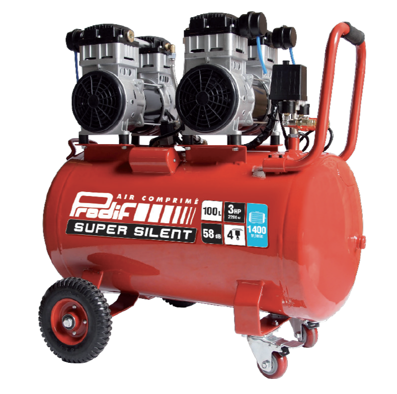 Compresseur 100 Litres 3CV PRODIF SILENCIEUX Serie classique