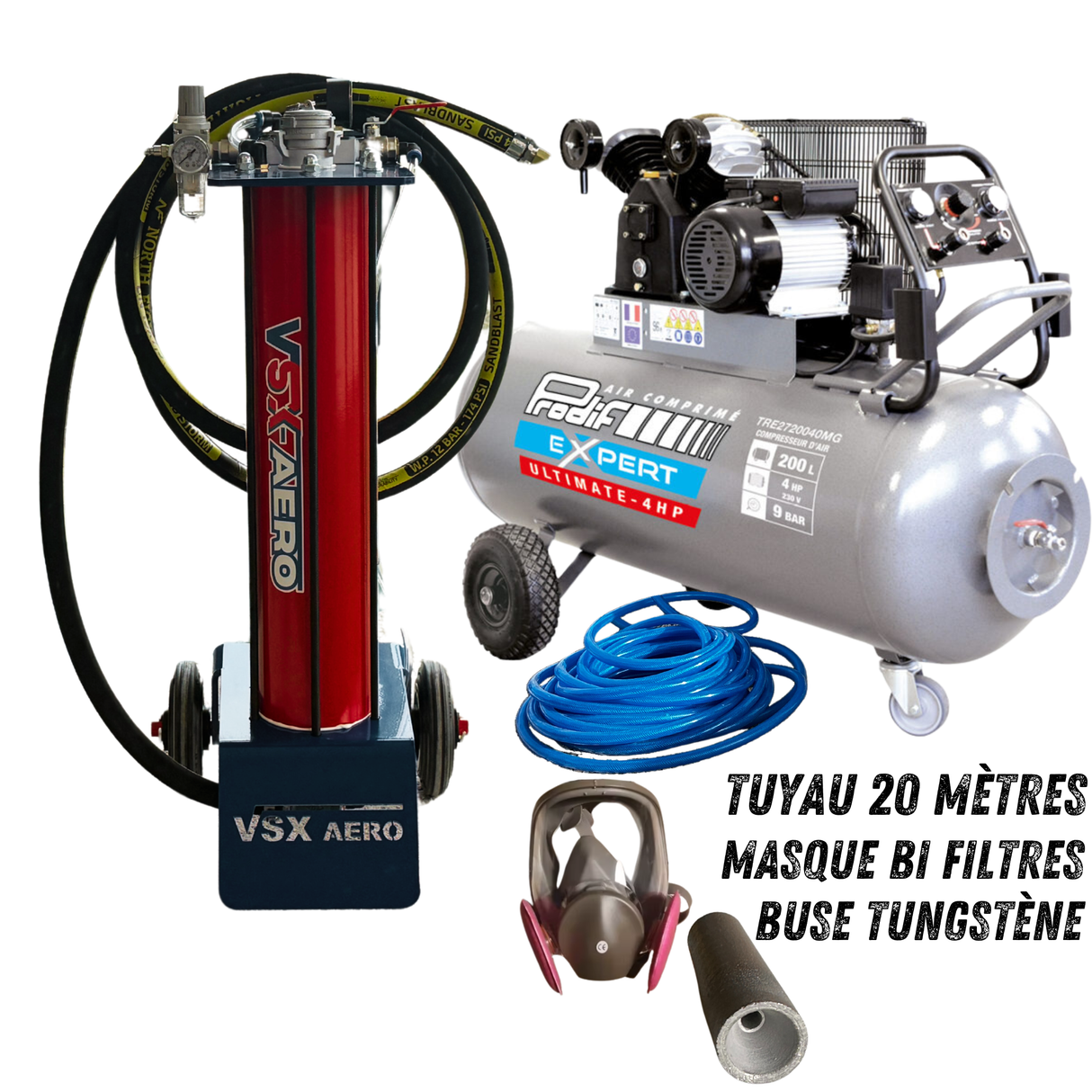 Pack Sableuse aérogommeuse VSX Aéro 15