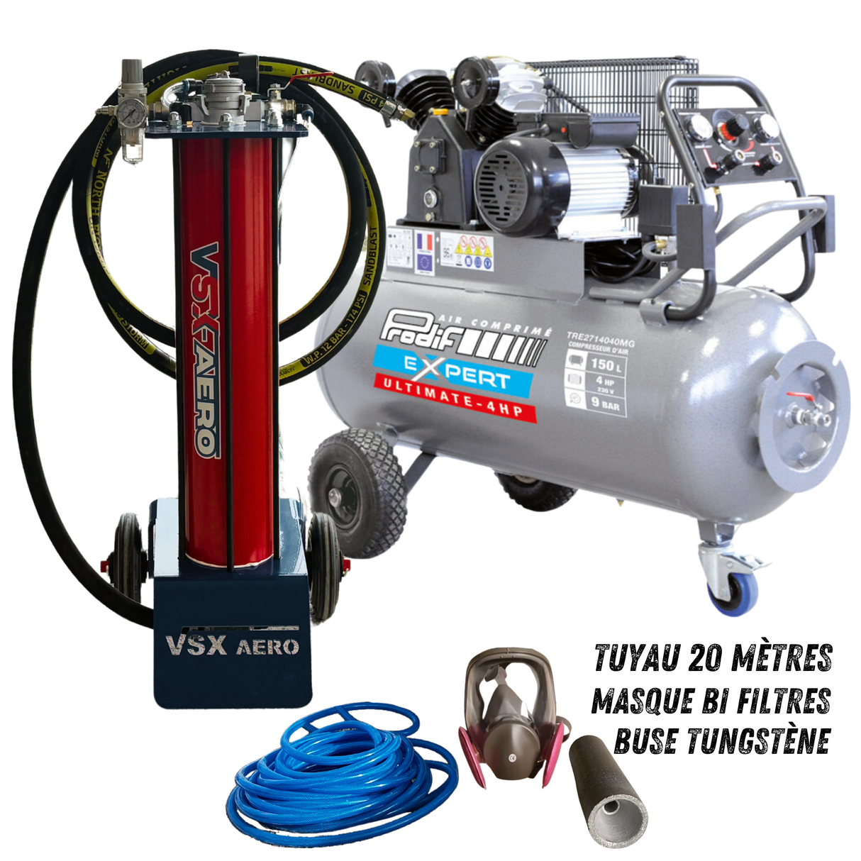 Pack Sableuse aérogommeuse VSX Aéro 15