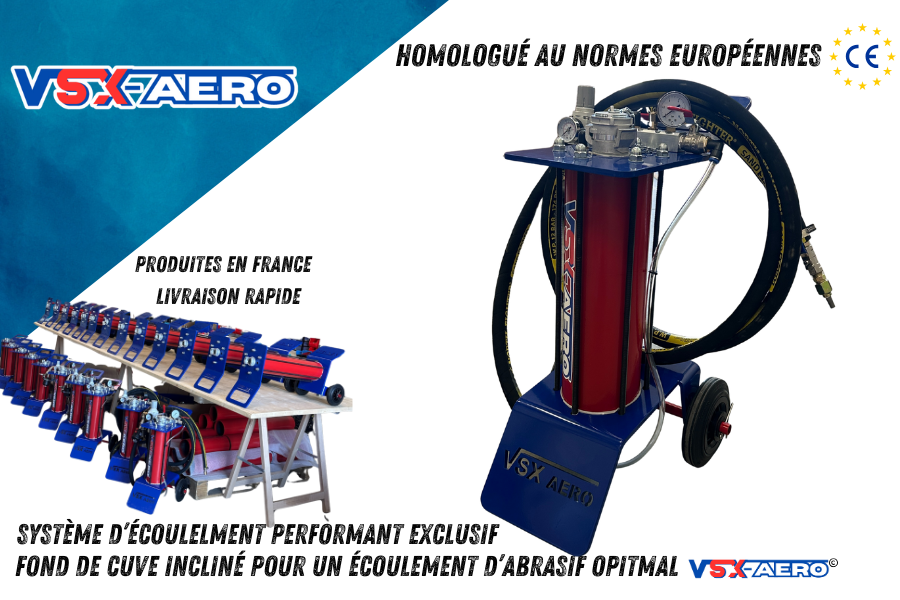 Chorro de arena VSX Air-Gum de 40 litros