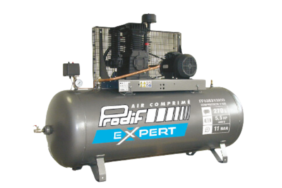 Compresseur 270 Litres 5,5CV Prodif Triphasé 400V 11 bars — Triphasé / Prodif