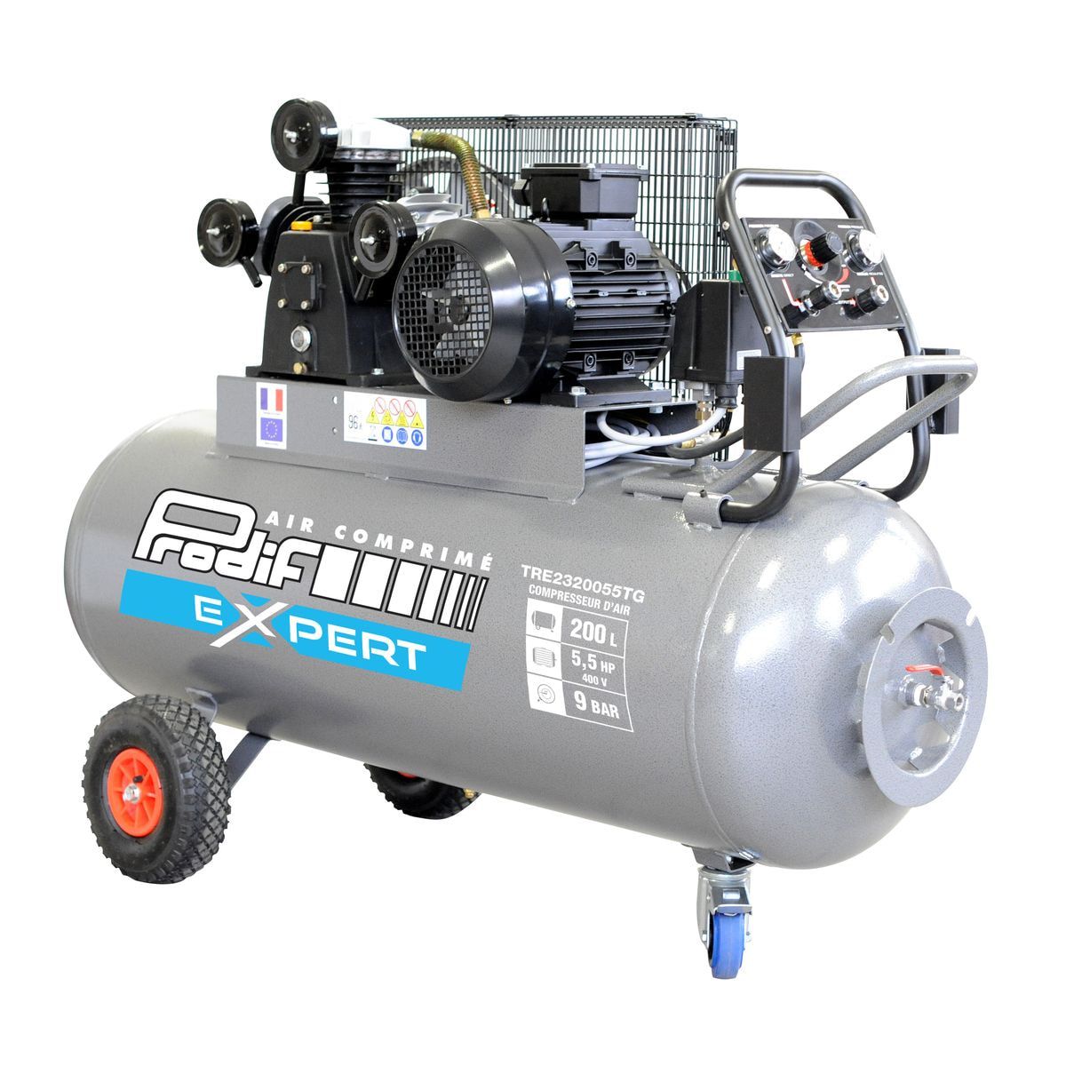 Compresseur 200 Litres 5,5CV Prodif Triphasé 400V — Triphasé / Prodif