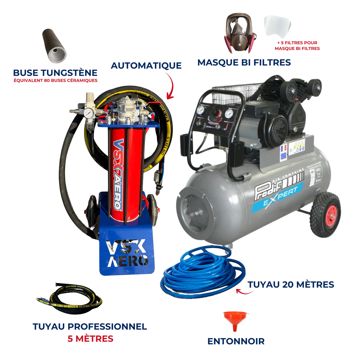 40 Liter VSX Air-Gum Sandstrahler