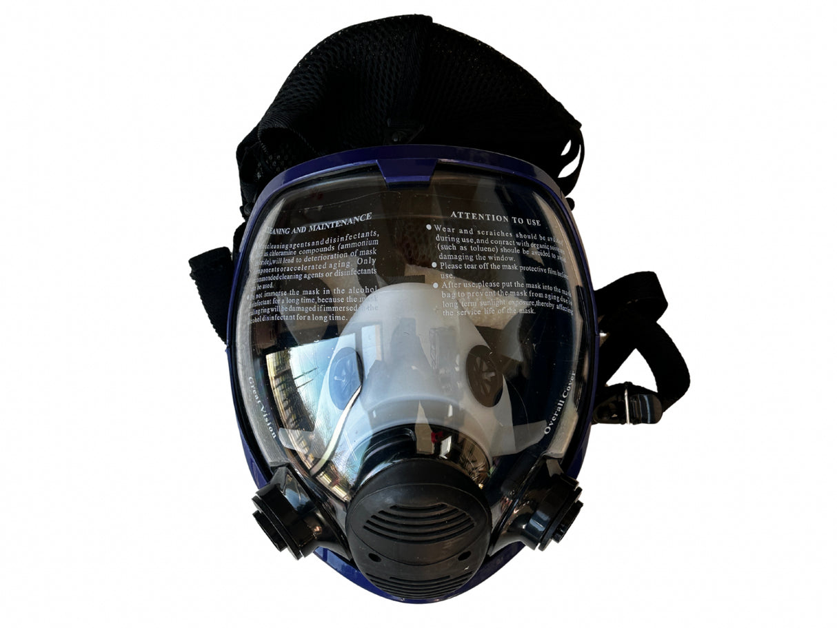 Masque bi filtres pour sablage aérogommage