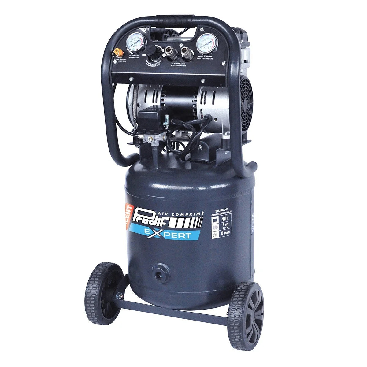 Compresseur 40L 2CV — Monophasé / Prodif