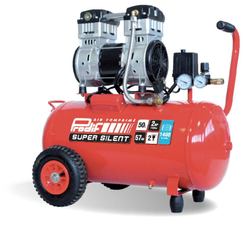 Compresseur 50 Litres 2CV Silencieux — Monophasé / Prodif