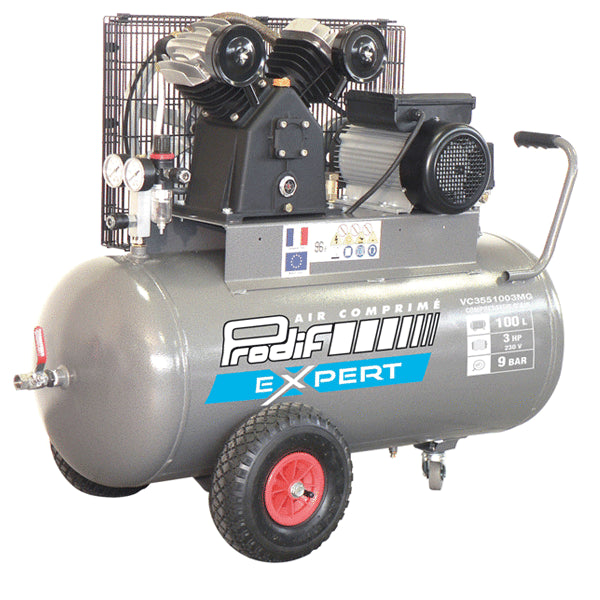 Compresseur 100 Litres 3CV PRODIF Moteur VC — Monophasé / Prodif