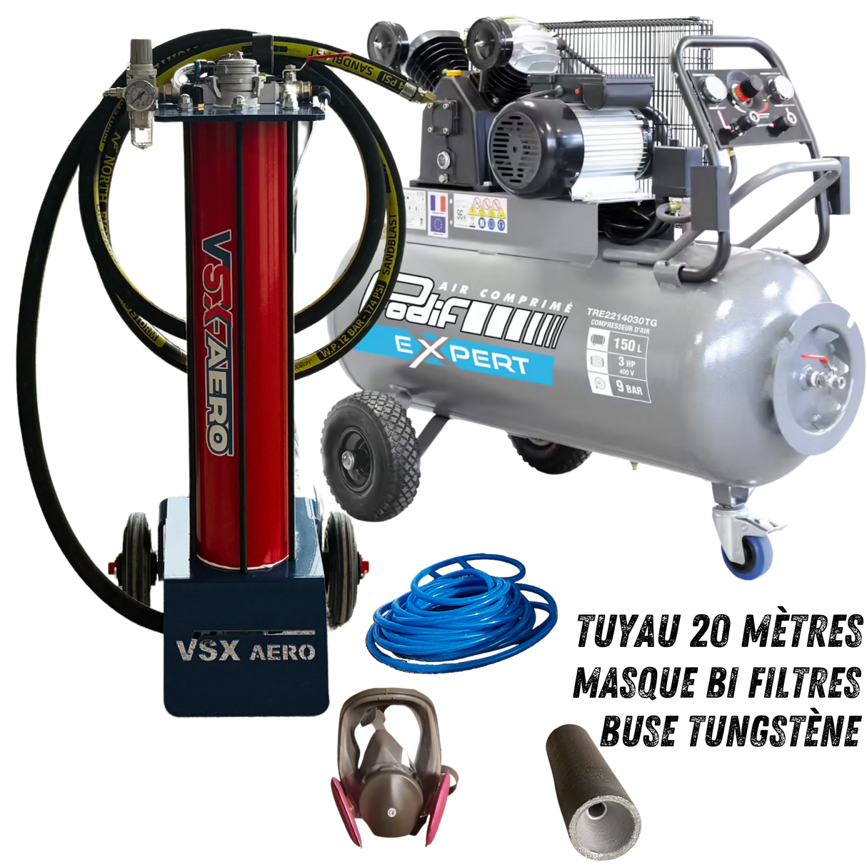 Pack Sableuse aérogommeuse VSX Aéro 15