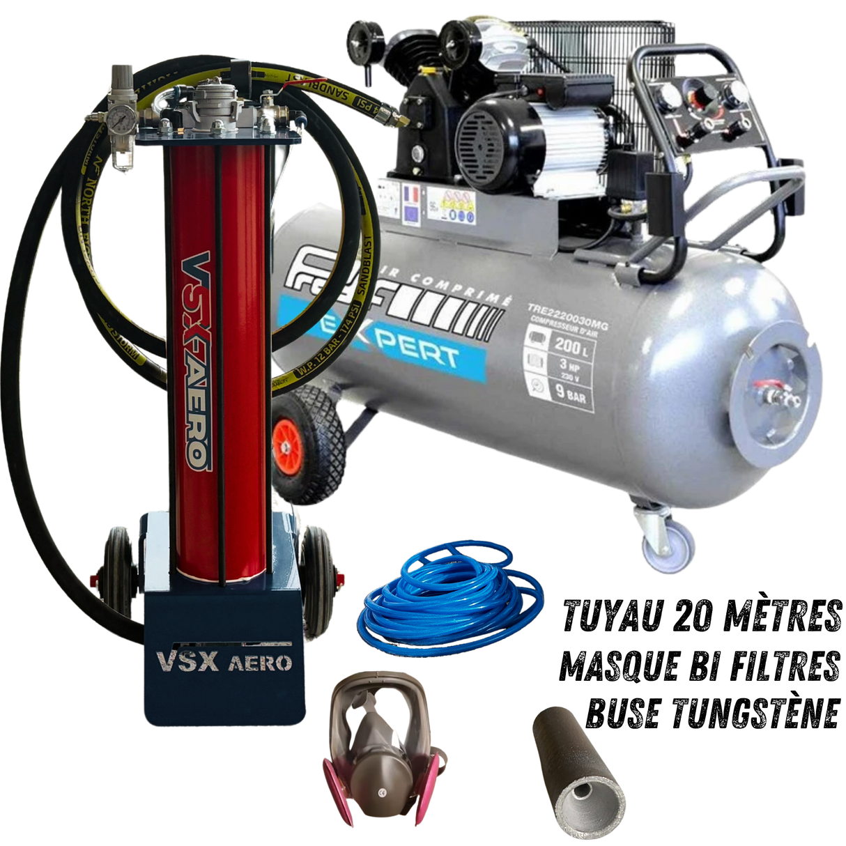 Pack Sableuse aérogommeuse VSX Aéro 15