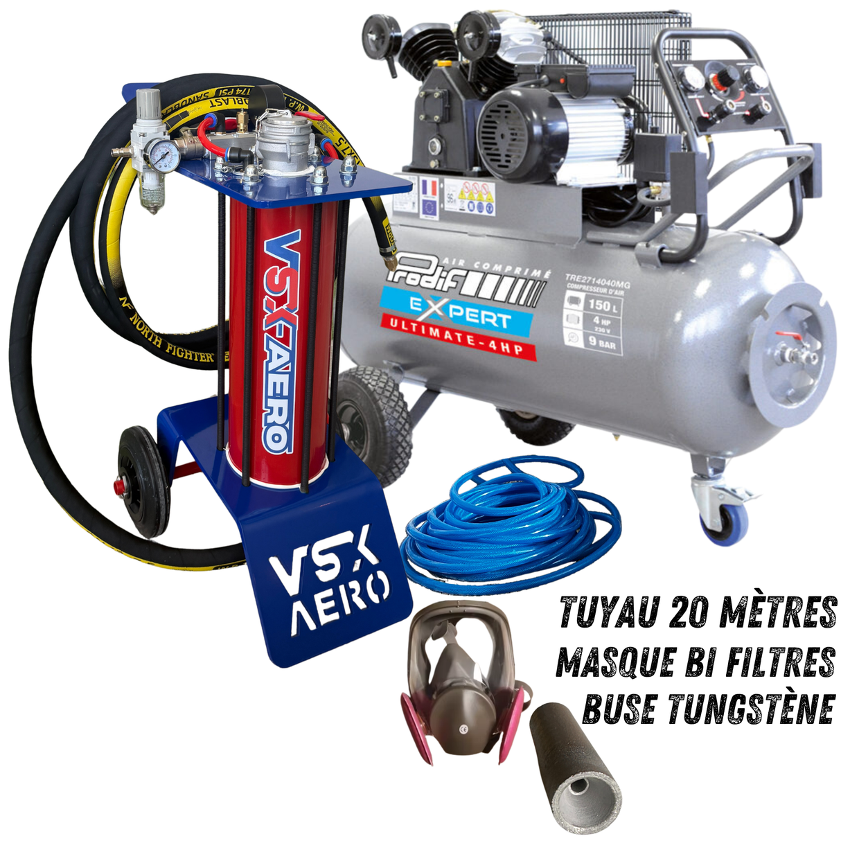 40 Liter VSX Air-Gum Sandstrahler