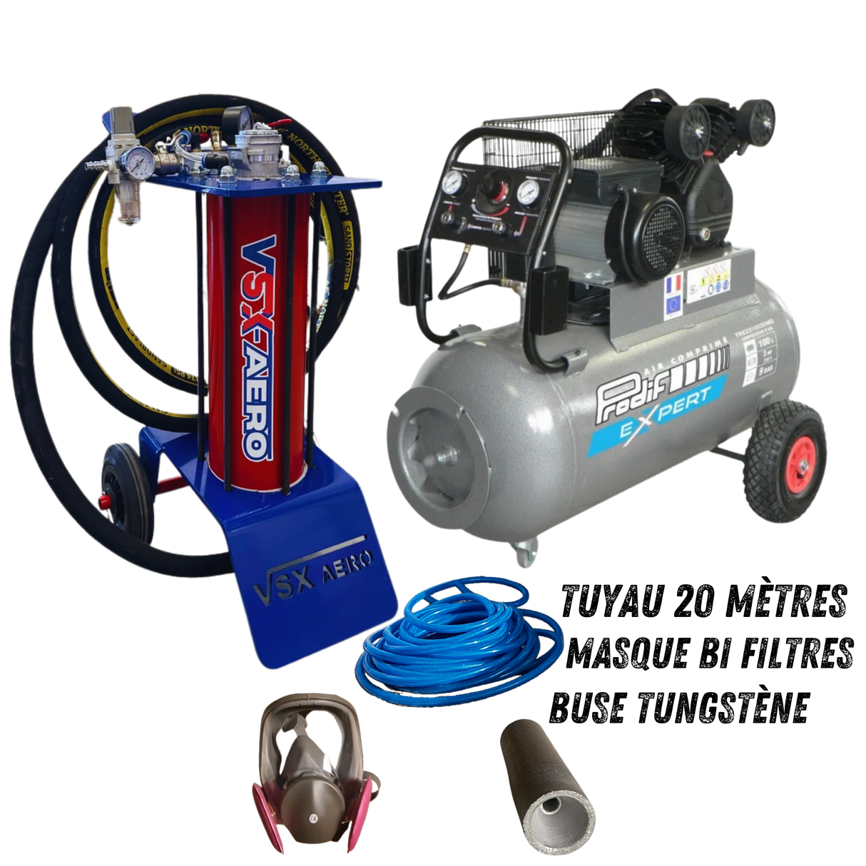 Pack Sableuse aérogommeuse VSX Aéro 8