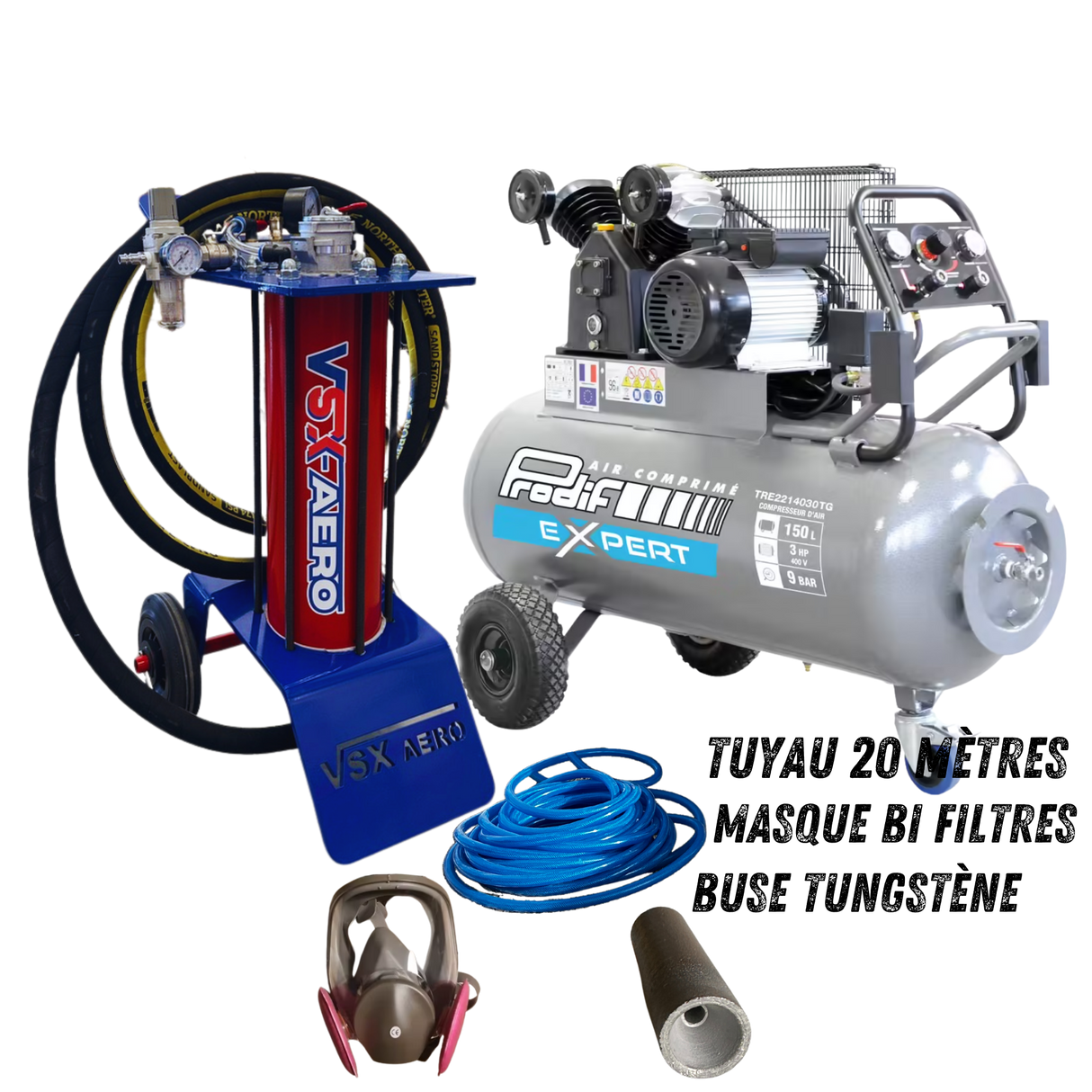 Pack Sableuse aérogommeuse VSX Aéro 8