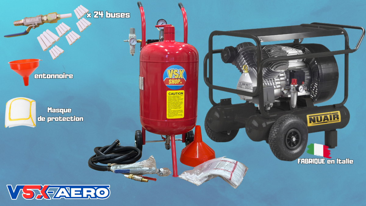 PACK DE AERÓGRAFO COMPRESOR GUERRERO