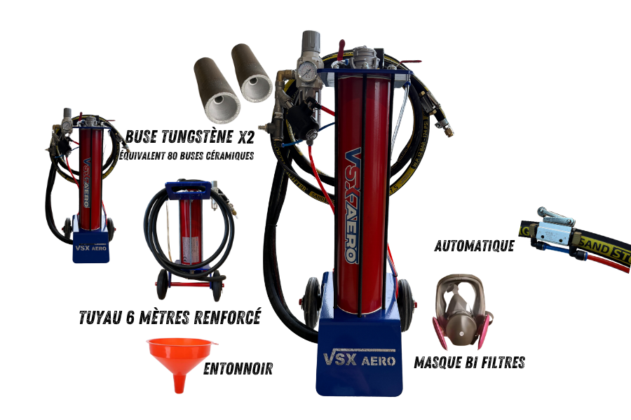 Sableuse aérogommeuse VSX Aéro 15 MAX