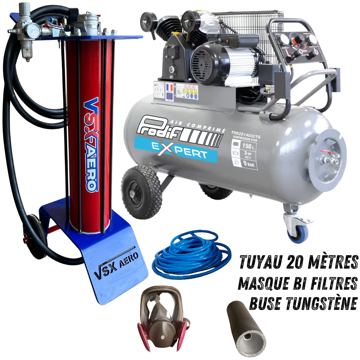 Pack Sableuse aérogommeuse VSX Aéro 15
