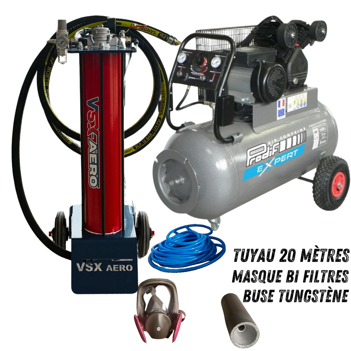 Pack Sableuse aérogommeuse VSX Aéro 15