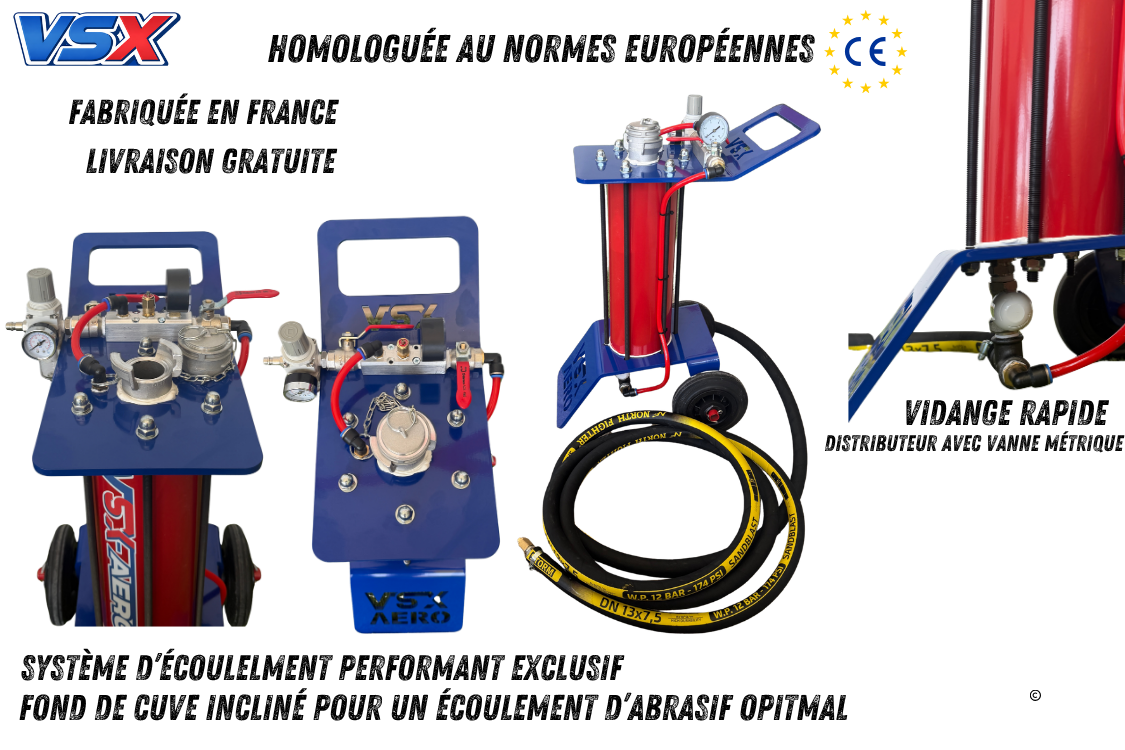 40 Liter VSX Air-Gum Sandstrahler