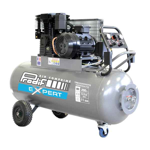 Compresor 200 Litros 5.5HP Prodif Trifásico 400V Dos Etapas — Trifásico / Prodif