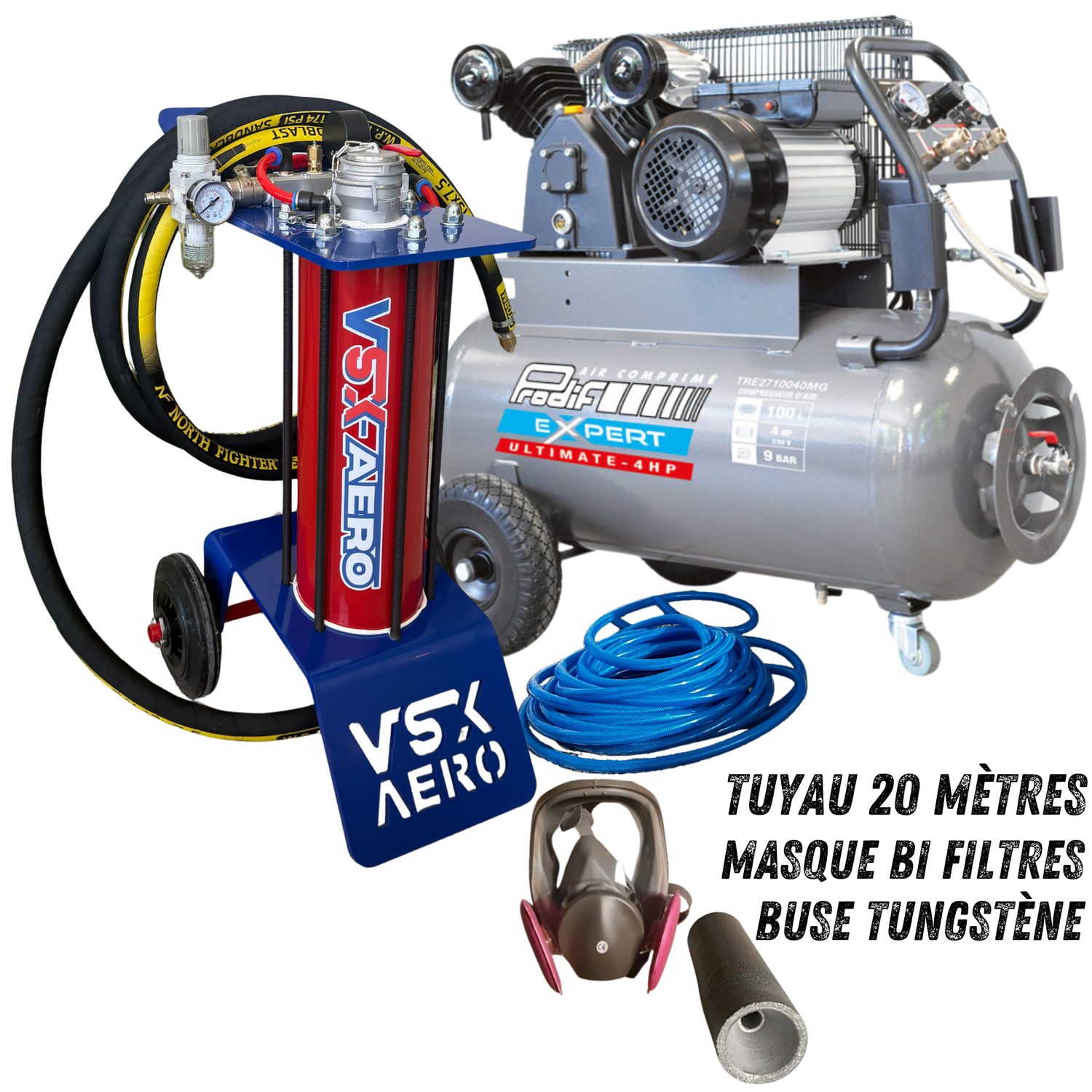 40 Liter VSX Air-Gum Sandstrahler