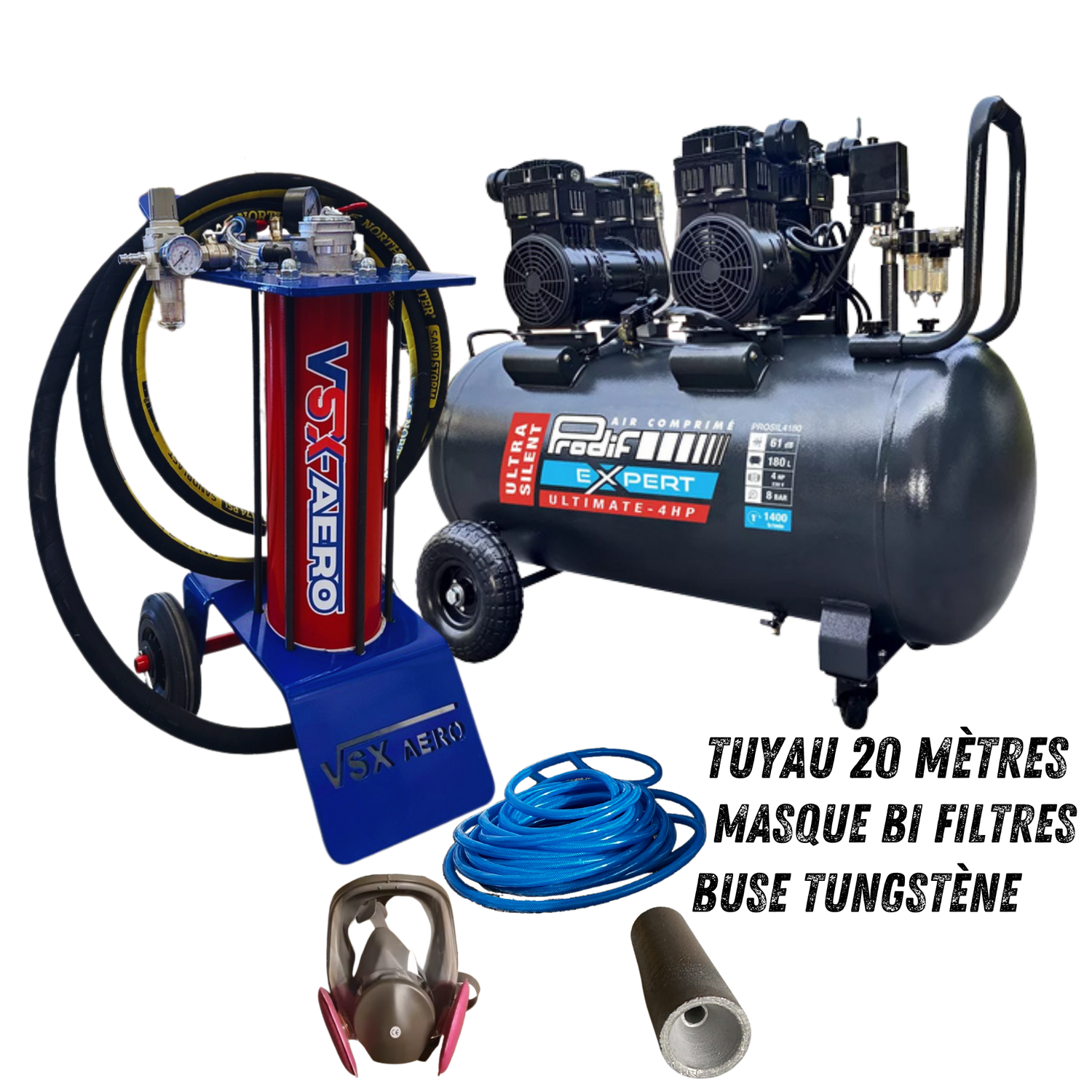 Pack Sableuse aérogommeuse VSX Aéro 8
