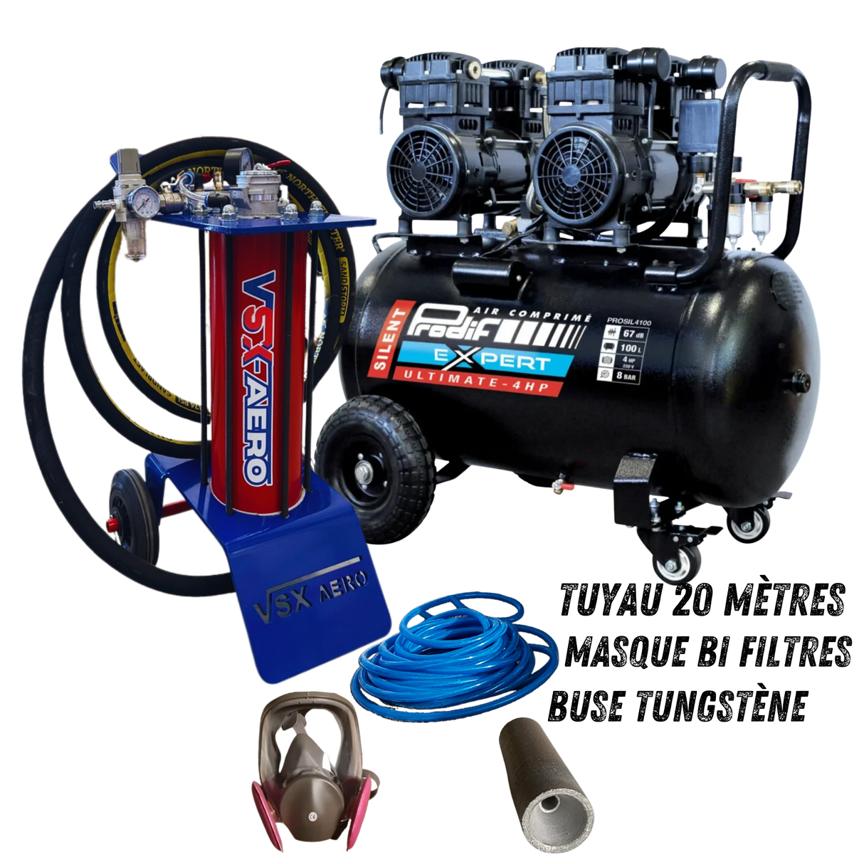 Pack Sableuse aérogommeuse VSX Aéro 8