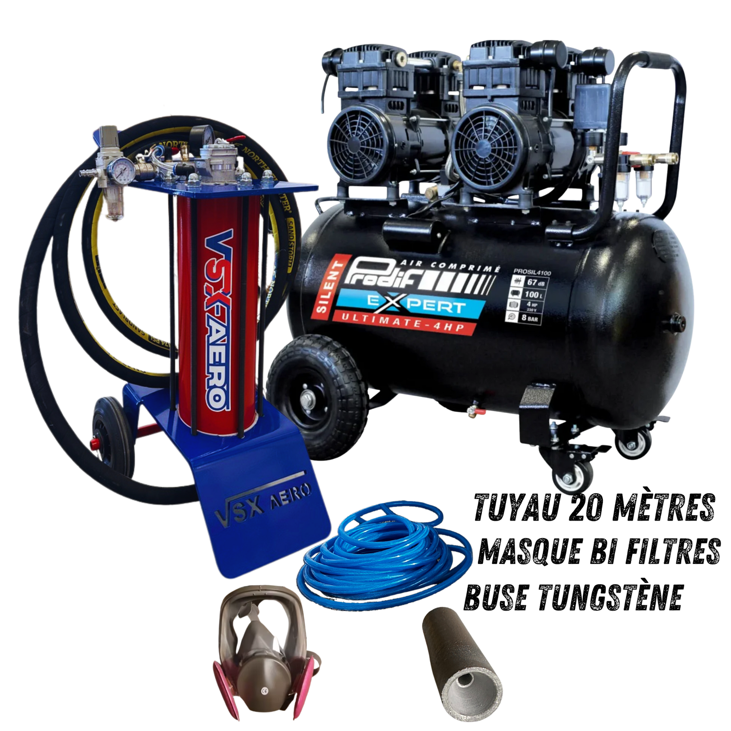 Pack Sableuse aérogommeuse VSX Aéro 8