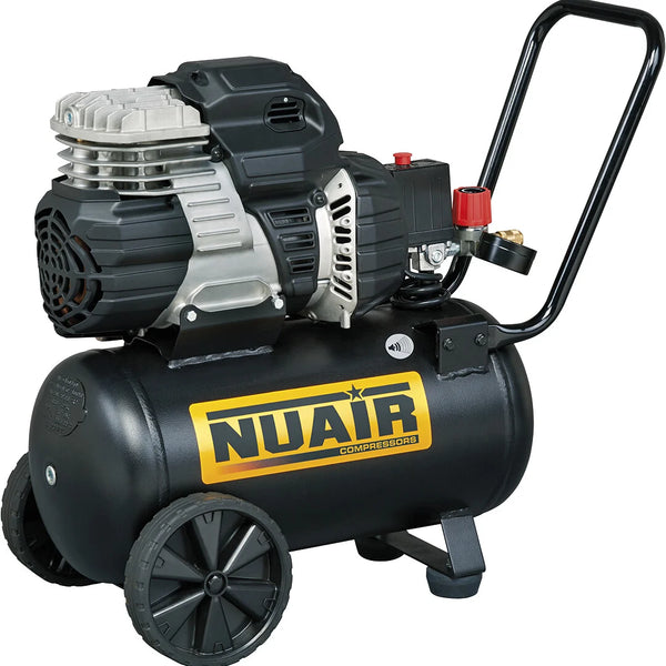 Compresseur débruité sans huile 1,5 CV 24 L 230 Vca — Monophasé / Nuair